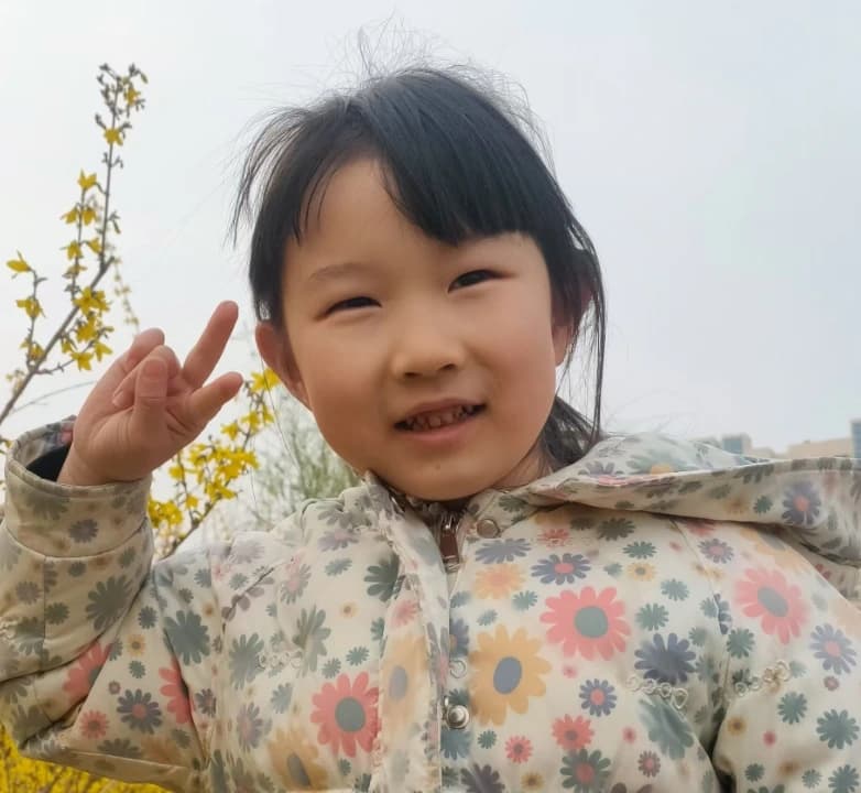 Everyday child photo ready for the birthday card generator